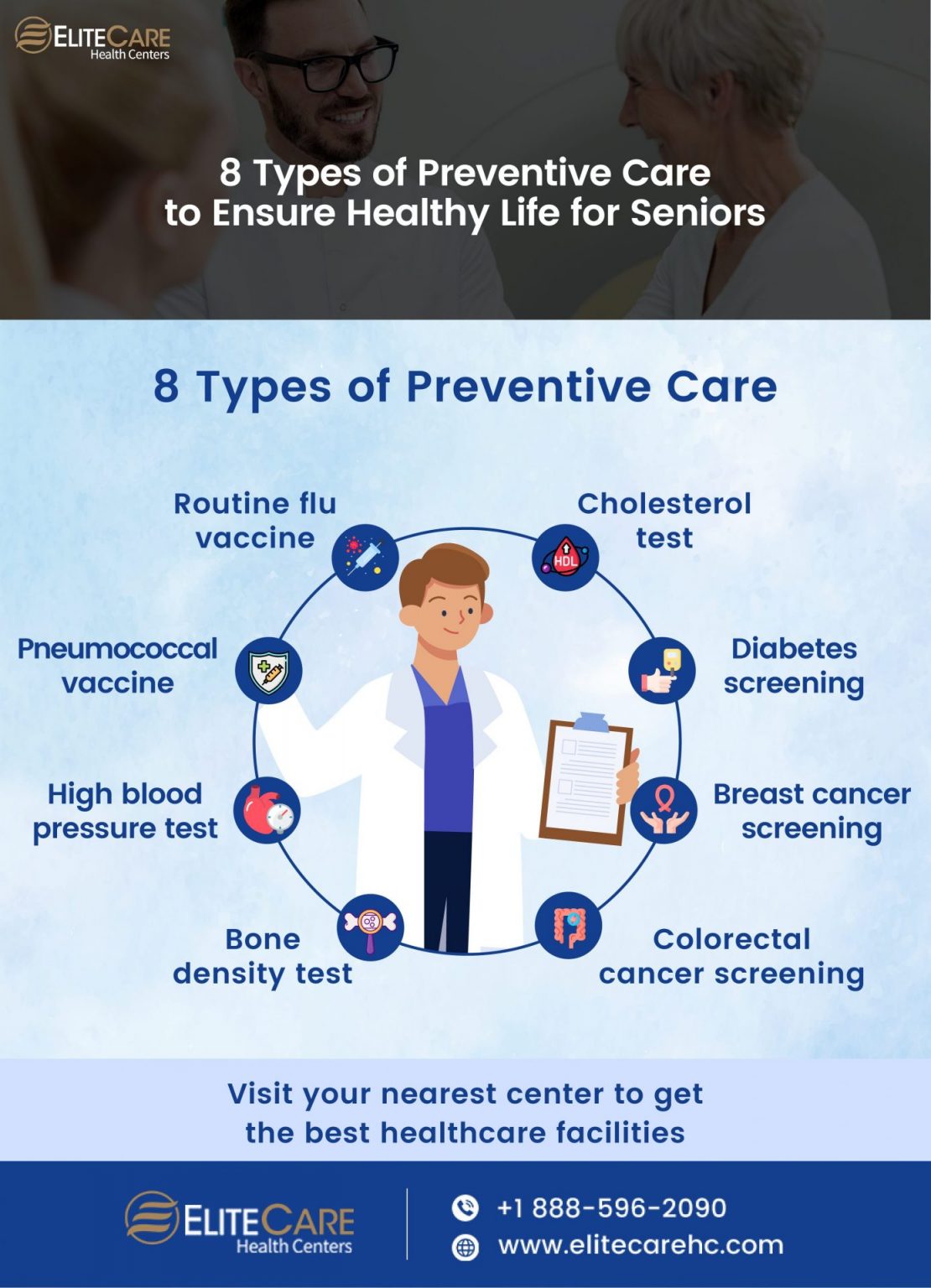 8 Types of Preventive Care for Seniors | EliteCare HC