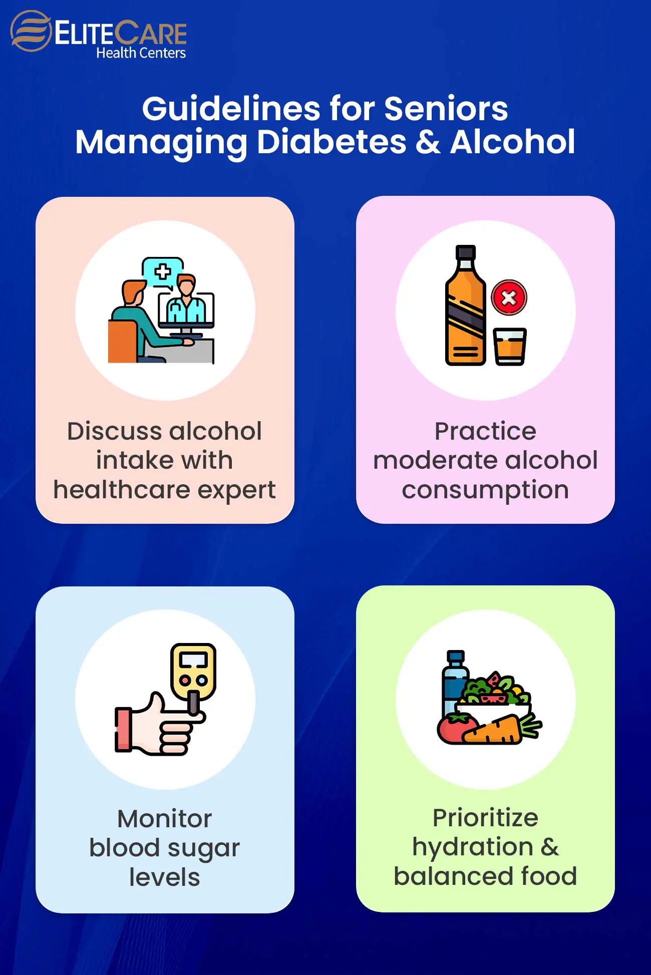 Balancing Alcohol Consumption and Diabetes for Seniors   EliteCare HC